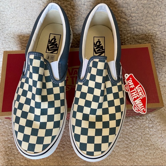 NWT Mens 9 Vans Slip On Checkerboard - Picture 6 of 9